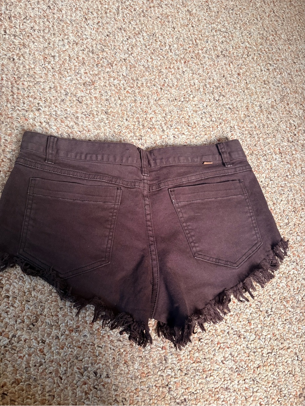 Brand New O'Neill Black Frayed Hem Denim Cutoff Shorts